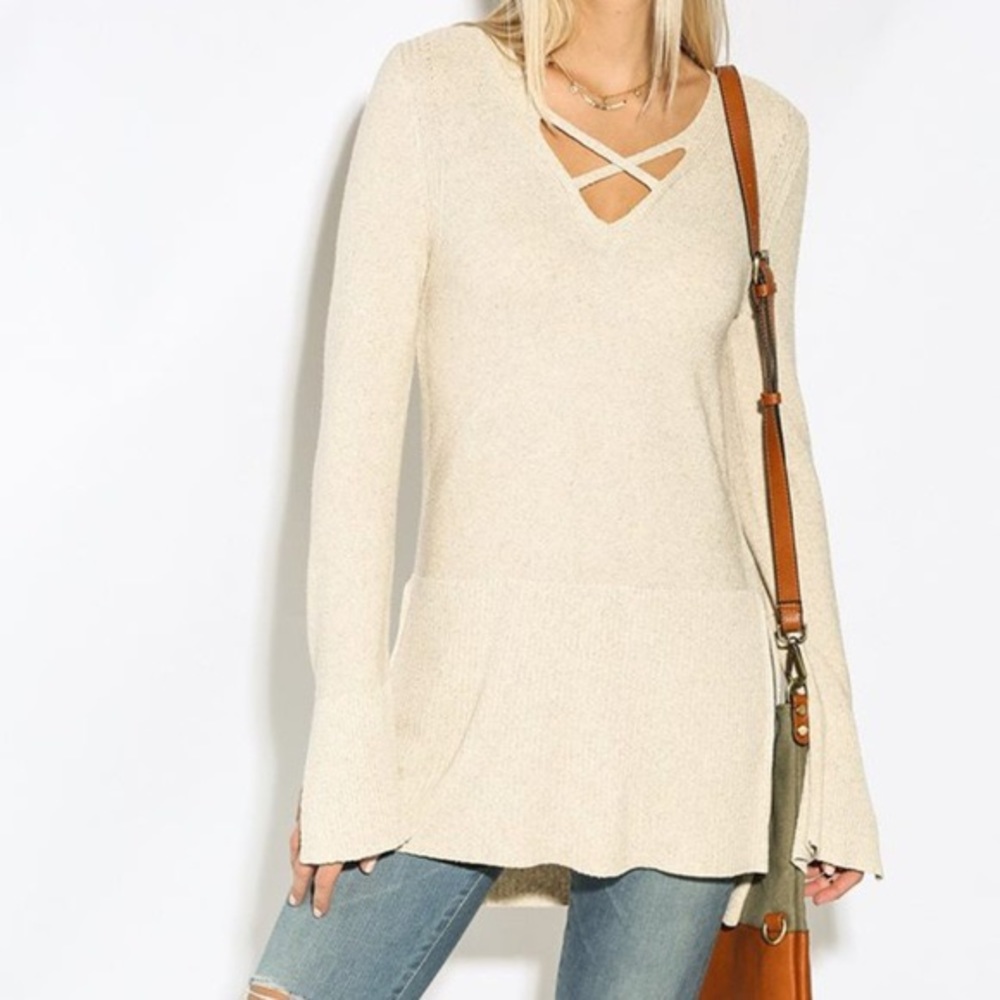 Free people cross cross tunic